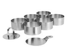 STONELINE® Edelstahl Dessertringe und Speiseringe Set, 8-teilig 15649 II Wahl
