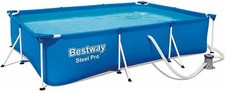 Bestway Pool Steel Pro 300x201x66cm Schwimmbad Schwimmbecken mit Pumpe
