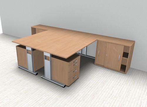 Doppelarbeitsplatz gd28 - gd28, 2x