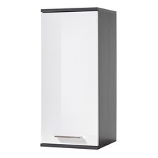 Hängeschrank - grau-weiß -