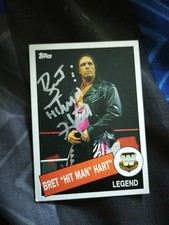 Signierte Sammelkarte Bret