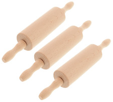 3 x Holz Teigrolle Nudelholz