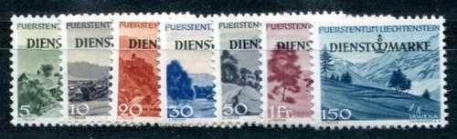 Liechtenstein dienst 1947 - dienst,
