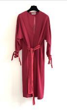 THIERRY MUGLER FOR GUDULE PARIS VINTAGE 70s BELTED CAFTAN DRESS MAGENTA PINK M