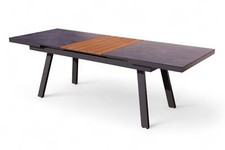 Aluminium Glas Teakholz