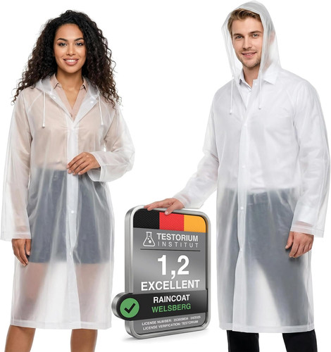 Stück regenponcho damen und - 2,