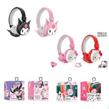 Kuromi Kitty Over-Ear-Kopfhörer Bluetooth Kabellos Stereo Bass Kopfhorer D