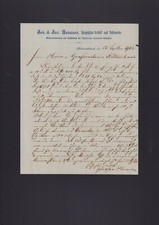BÖHMISCHBRUCK, Brief 1902, Jos. & Jac. Hanauer Spiegel-Glas-Schleif-Polierwerke