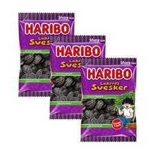 Haribo Lakrids Svesker 3x 375g