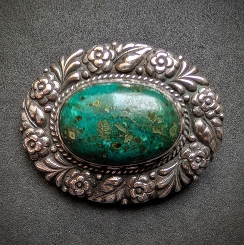 Jugendstil brosche 900 silber - jugendstil,