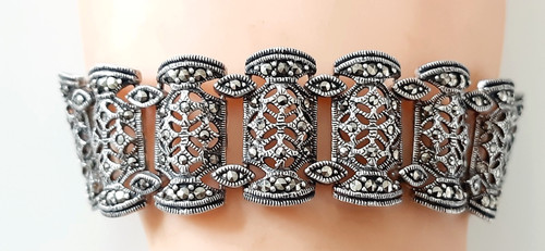 Silber armband markasiten - silber, °