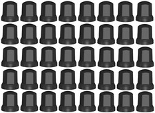 40x Schwarz Radmutterkappen Schutz Abdeckung Ø32 mm für hohe Schrauben für LKW