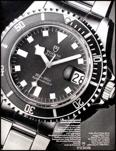 Tudor werbung submariner - tudor, "submariner"