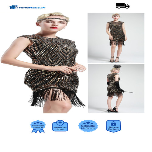 Babeyond damen kleid 20er - damen,
