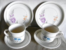 BILTONS Englad Keramik 2 Tee-Kaffeesets 6 Teile  Blumen Dekor