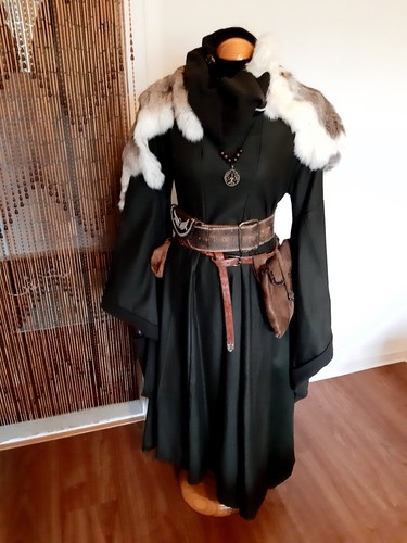 Larp gewandung mantelkleid - gewandung,