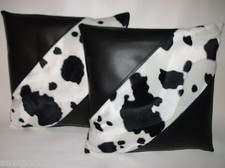 2 schwarze Kunstleder Velboa