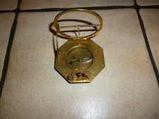 Alte Äquatoriale Sonnenuhr Typ Messing Glas Graviert Augsburg Andreas Vogler ...