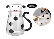 Glas Karaffe Kuh Wasserkrug