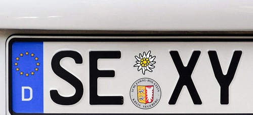 Nummernschild plakette - nummernschild,