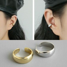 Glatte Ohrklemme echt Silber