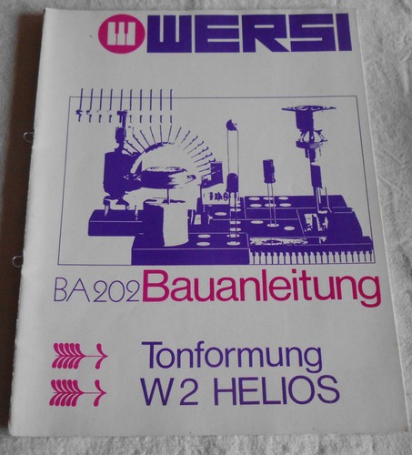Wersi bauanleitung tonformung - wersi,