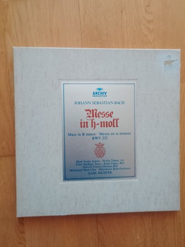 Bach messe moll - h-moll, karl