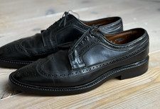Wie Neu, Shell Cordovan, Allen Edmonds MacNeil Longwing Full Brogue, black, US10