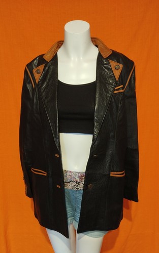 Schwarze damen lederjacke echt - damen,