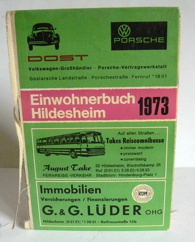 Einwohnerbuch hildesheim 1973 - einwohnerbuch,