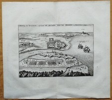 Festung Peenemünde Oder - Original Kupferstich Merian - 1660