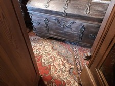 antike Truhe aus dem Münsterland aus Eiche