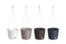 Rattan hängetopf mit - rattan, haken