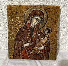 Madonna Ikone Icon Icone Ikona Ikonen икона Maria Muttergottes mit Jesus Kind