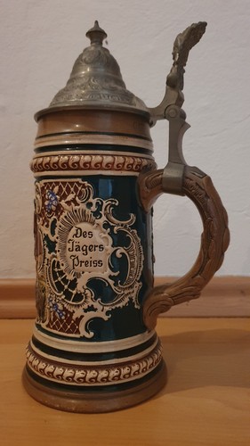 Antiker bierkrug hauber - antiker,