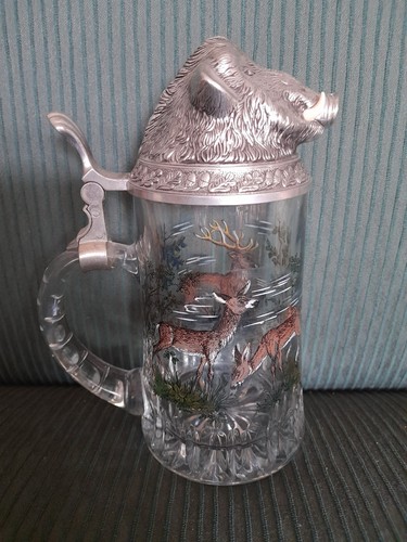 Vintage bierseidel jagdkrug - vintage,