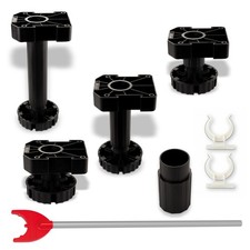 Sockelfuß Möbelfuß Verstellfüße Stellfuß Kunststoff höhenverstellbar 20er Set