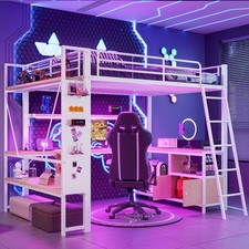 Metall-Hochbett 140x200 cm mit