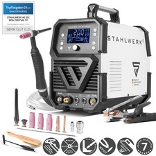 STAHLWERK Schweißgerät 2 in 1 Kombi AC/DC WIG 200 ST Digital – ARC/MMA, Inverter
