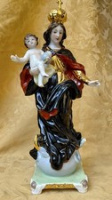 Madonna, Porzellan, in hochbarocker Form,  Ausformung um 1950/60