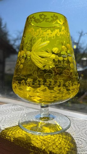 Böhmischer glas pokal - glas,