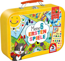 Schmidt Spiele 40591 Meine 6 ersten Spiele im Metallkoffer Kinderspiele Sammlung
