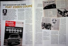 Motor Klassik 08/2012 Fiat