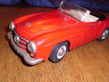 Schuco Mercedes 190 SL 2095  50/60er Jahr rot Uhrwerk  OK opt. Schönheitsfehler