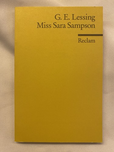 Miss sara sampson von - von, gotthold