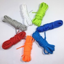Ovale Qualitäts Laces Schnürsenkel für Turnschuhe 20 Farben L 50-150cm x 6,5mm