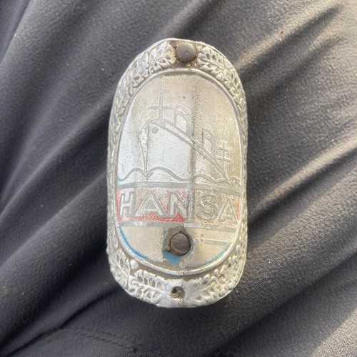 Altes fahrrad emblem hansa - altes,