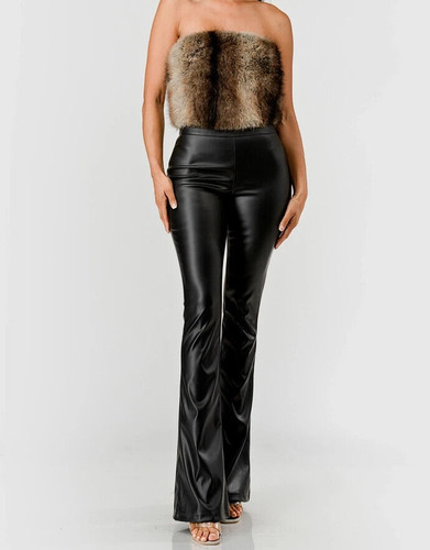 Damen schwarze lederhose 100 - damen,