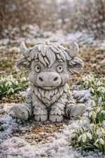 Gartenfigur Highland Kuh Kühe