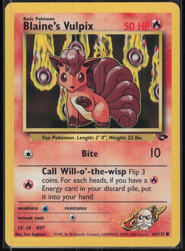 Pokemon karte blaine s - pokemon,